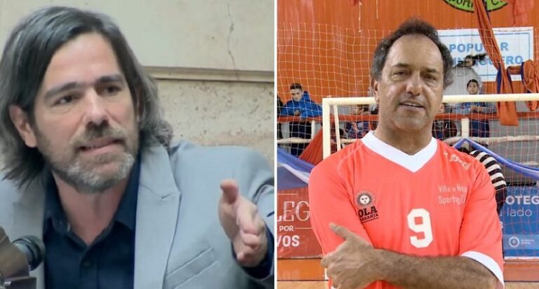 Del Caño cruzó a Scioli: Dice estar estresado, será de tanto desfinanciar el manejo del fuego