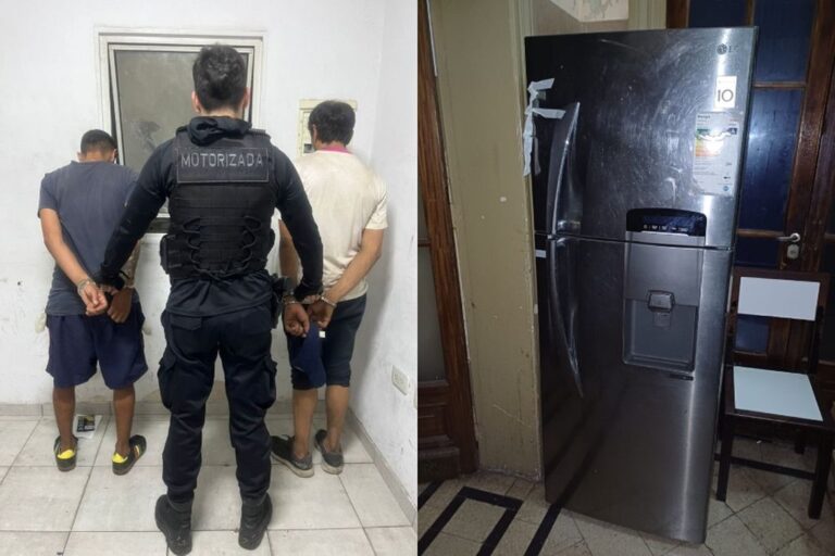 Dos detenidos tras intentar robar una heladera en barrio Martin