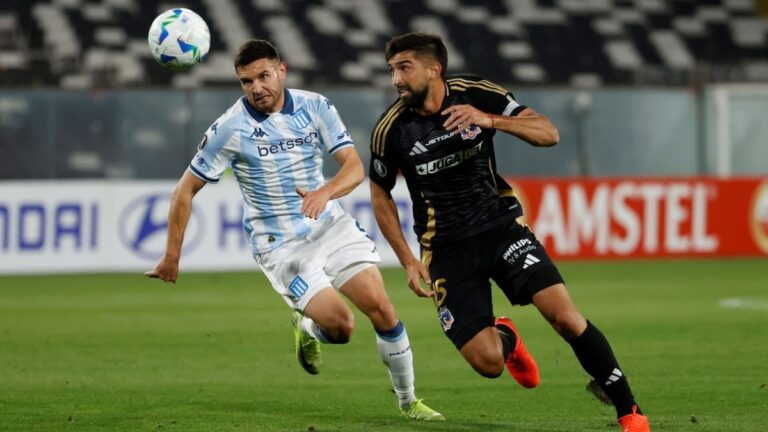 Racing rescató un empate agónico ante Colo Colo en Chile por la Copa Libertadores