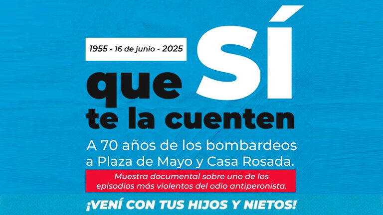 A 70 años de los bombardeos a Plaza de Mayo: Apertura de la muestra Qué sí te la cuenten