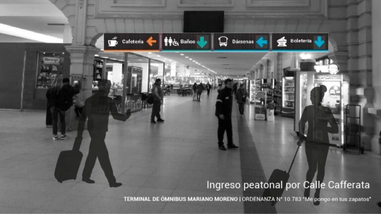 Terminal de Ómnibus: modernizarán la señalética para mejorar la accesibilidad a todo el entorno