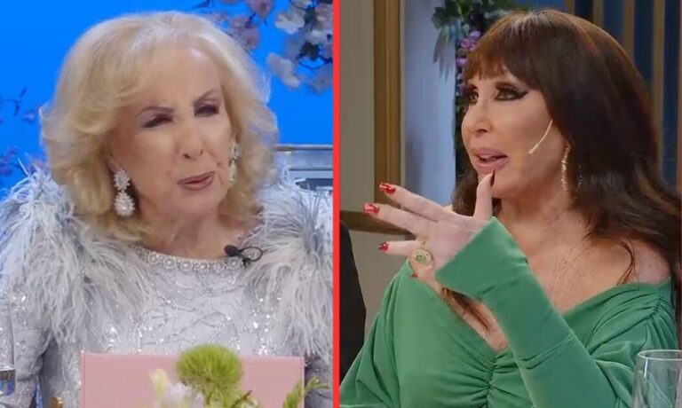 Moria Casán descolocó a Mirtha Legrand con una íntima pregunta en pleno programa
