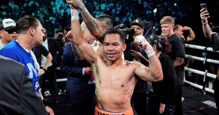 Manny Pacquiao ya habla de robo tras su pelea con Mario Barrios y a los 46 años pide más boxeo: es posible otra cita con Floyd Mayweather?