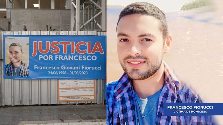 Ofrecen recompensa de 8 millones de pesos a quien aporte datos sobre el homicidio de Francesco Fiorucci