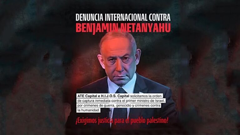 Ante su anunciada visita a la Argentina, piden la detención por genocidio del primer ministro de Israel Benjamin Netanyahu