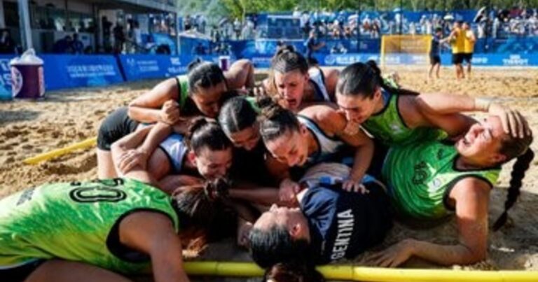Histórico: las Kamikazes argentinas de beach handball ganaron la medalla dorada en los Juegos Mundiales 2025