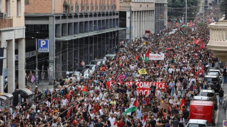 Italia tuvo marchas y huelgas en solidaridad con Gaza, y también hubo disturbios