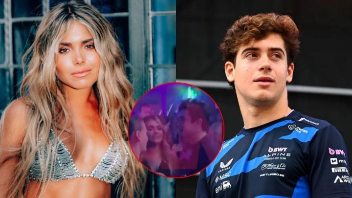 Besos y abrazos en un boliche: Colapinto, muy cerca de Meri Deal