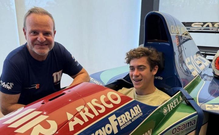 Colapinto compartió un asado con Barrichello