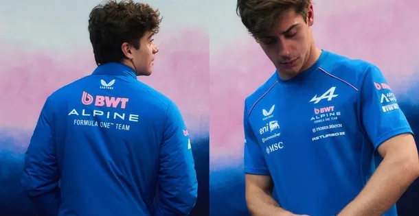 Colapinto fue la cara del nuevo look de Alpine