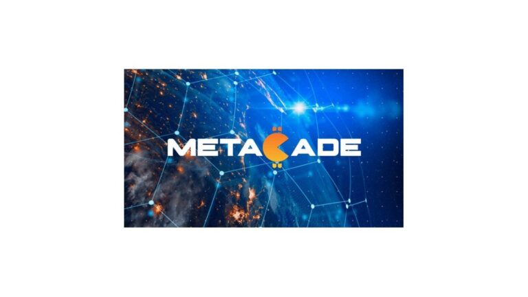 Gráfico comparativo conceptual de tendencias de criptomonedas con logos de MANA y MCADE