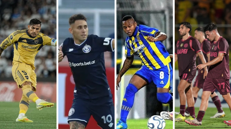 Gráfico con los resultados de los equipos argentinos en la primera fecha de las copas internacionales