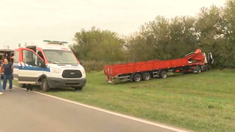 Accidente de camiones en la ruta provincial 14, Santa Fe