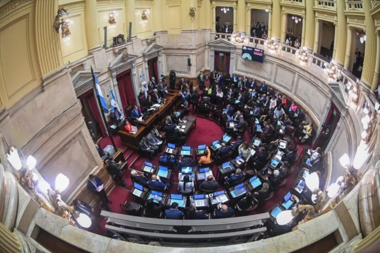 Fachada del Palacio del Congreso de la Nación Argentina.
