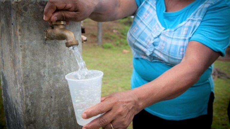 Investigadora en laboratorio analizando muestras de agua en el IBR/Conicet de Rosario.