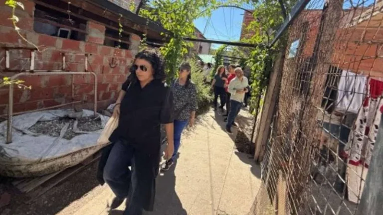 Visita de organismos internacionales al barrio Moreno de Rosario para conocer proyecto de infraestructura verde