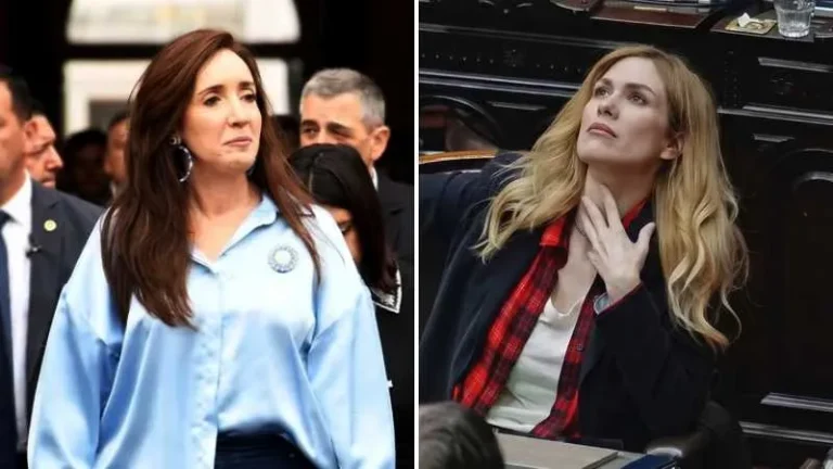 Fotografía de Victoria Villarruel y Lilia Lemoine, protagonistas de un cruce en redes.