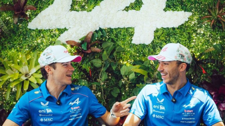 Franco Colapinto en el circuito de Miami con el Alpine