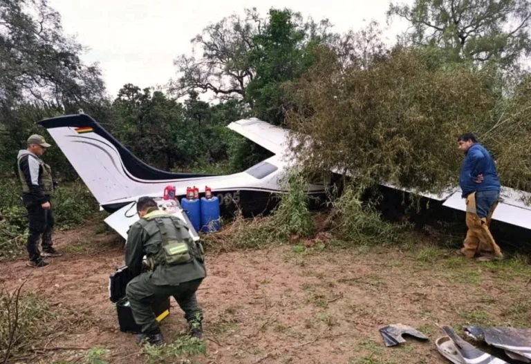 Avioneta abandonada en zona rural de Los Blancos, Salta