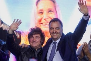 Manuel Adorni en una actividad oficial en Casa Rosada