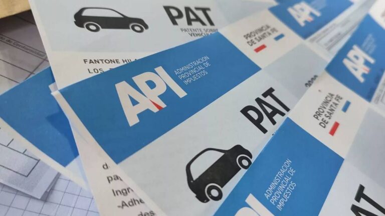 Mapa de Argentina con provincias y valores de patentes automotores