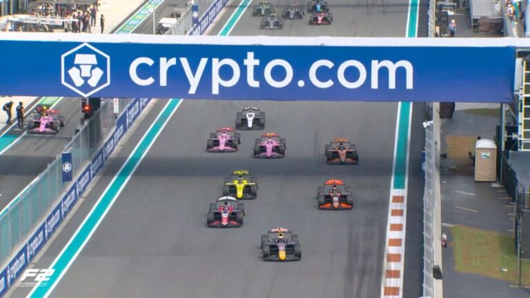 Nicolás Varrone en el circuito de Miami durante la carrera sprint de Fórmula 2