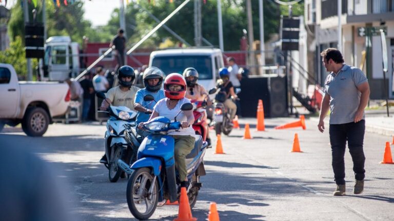 Examen práctico de manejo de moto en Santa Fe